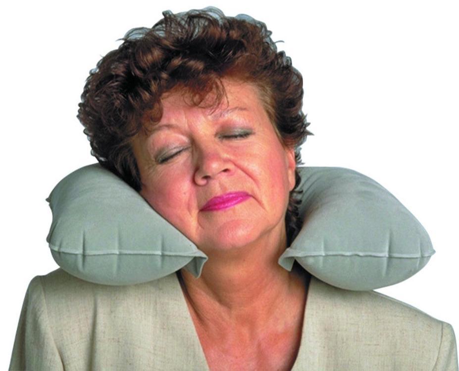 Inflatable Neck-Eze Pillow for Travel and Relaxation - Supports Neck Comfort on Planes and Cars