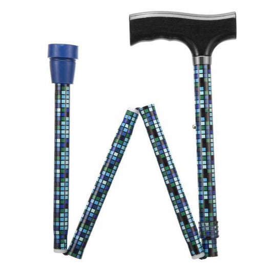 Folding Adjustable Walking Sticks - Squares - Ingennov8 