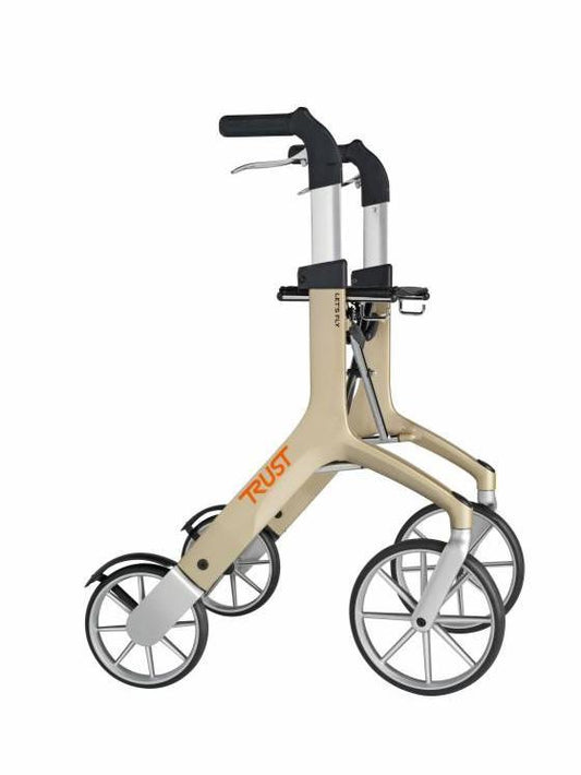 Lets Fly Lightweight Rollator with Ergonomic Handles, Smooth Suspension, and Elegant Design