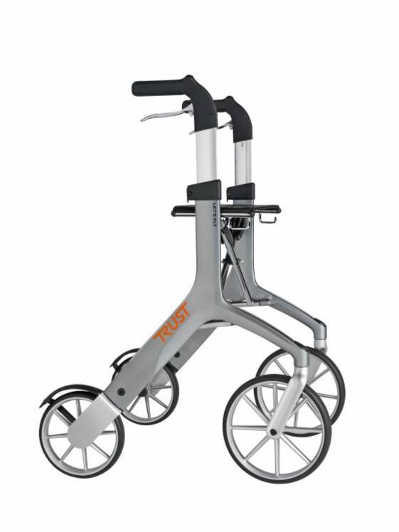 Lets Fly Lightweight Rollator with Ergonomic Handles, Smooth Suspension, and Elegant Design