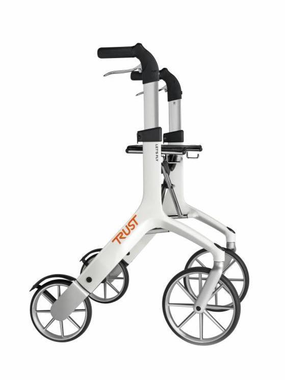 Lets Fly Lightweight Rollator with Ergonomic Handles, Smooth Suspension, and Elegant Design