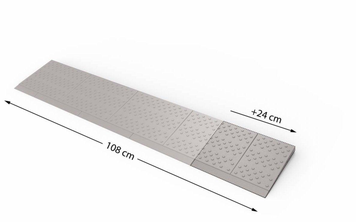 SecuCare 95% Recyclable Threshold Ramp Extension Pieces - Lightweight, Customizable, Indoor/Outdoor Use