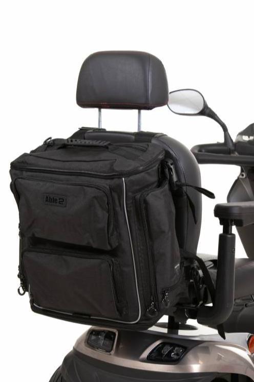 Luxe Premium Waterproof Scooter & Wheelchair Bag with Expandable Base, Multiple Pockets & Reflective Trim