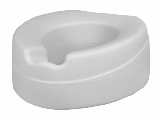 Rehosoft 11Cm Soft Raised Toilet Seat with Hygienic PVC, Cushioned Comfort, and Easy Clean Design