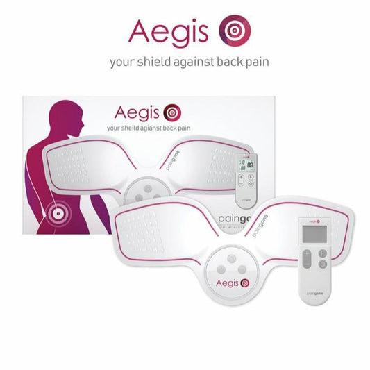 Paingone Aegis Wireless TENS Machine for Lower Back Pain Relief with Remote Control and Gel Pads