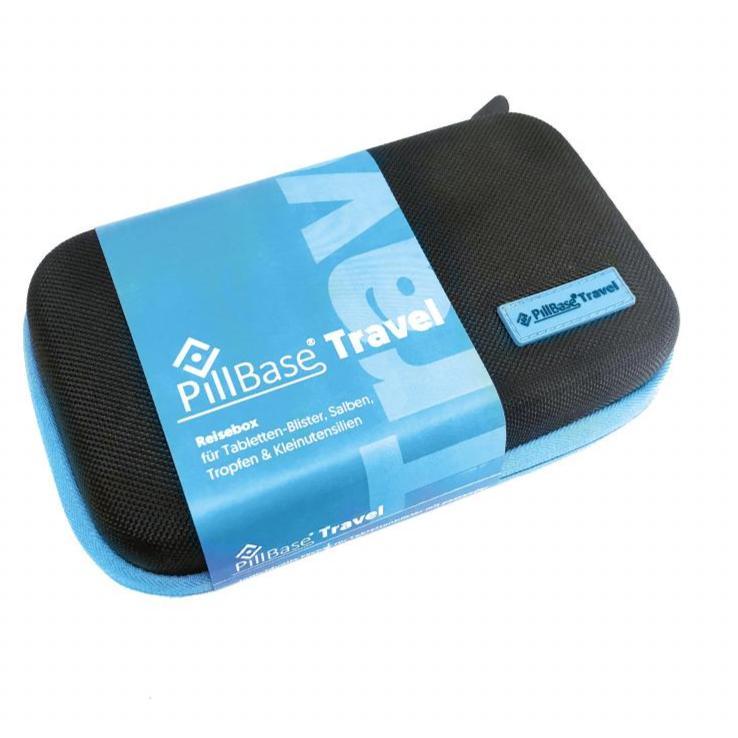 PillBase Travel Case: Compact 20x13.5x7 Cm Design, Adjustable Compartments, Water-Repellent Hard Shell