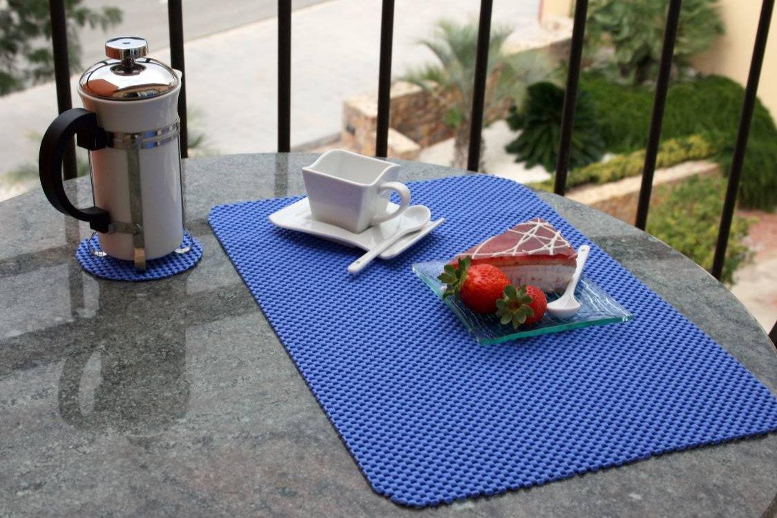 StayPut 11" Anti-Slip Fabric Tablemat - Food Grade, Machine Washable, Non-Toxic, Waterproof