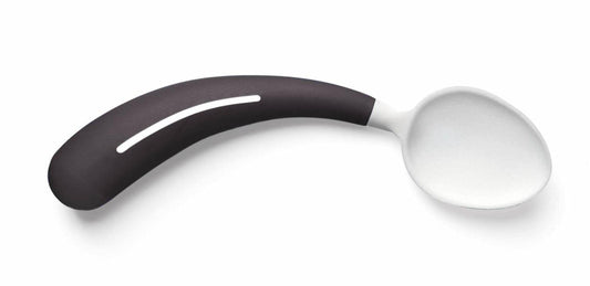 Henro-Grip Spoon - Ergonomic Design for Easy Eating, Available in Dark Grey and Red, Microwavable