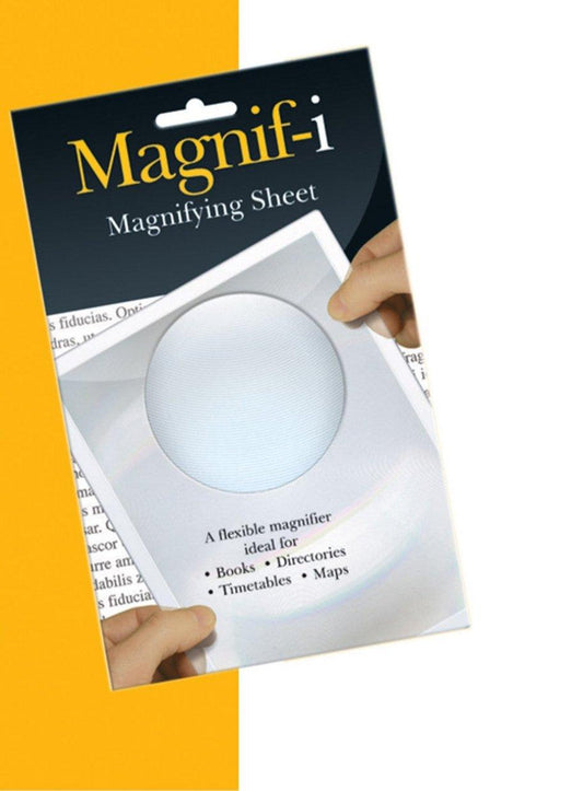 Flexible 19Cm x 13Cm Fresnel Magnifying Sheet for Easy Reading of Books, Maps, and Timetables