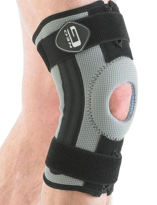 Neo G RX Knee Support With Adjustable Compression, Patella Silicone Insert, Silver & Aloe Vera Protection