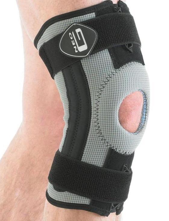 Neo G RX Knee Support With Adjustable Compression, Patella Silicone Insert, Silver & Aloe Vera Protection