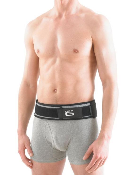 Neo G RX Sacroiliac Belt for Lower Back Support - Breathable Fabric with Silver & Aloe Vera